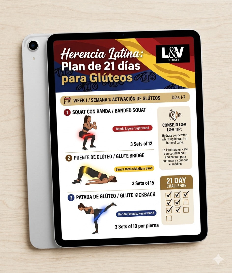 Herencia Latina: Plan de 21 días para Glúteos